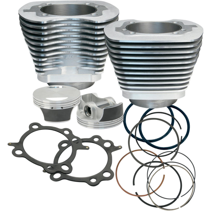 S&S CYCLE 0931-0435 910-0202 Big Bore Cylinder Kit - 106" Big Bore Cylinder Kit - Twin Cam - Silver