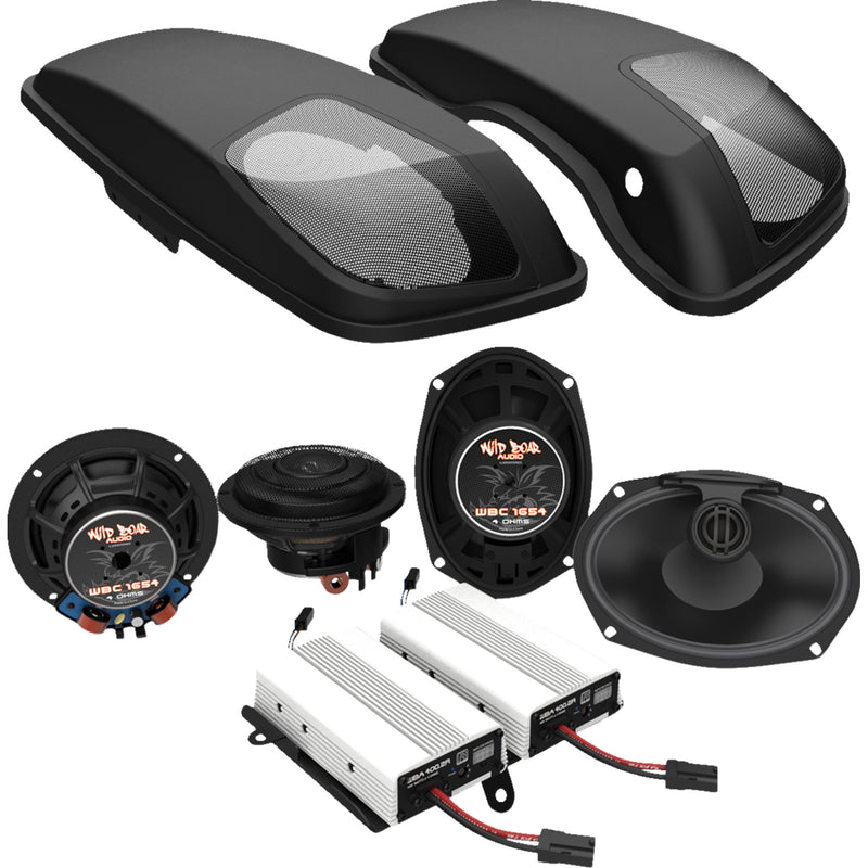 Wild Boar Audio WBA 800.4SG Kit Speaker Kit For Harley Touring 2014-2024