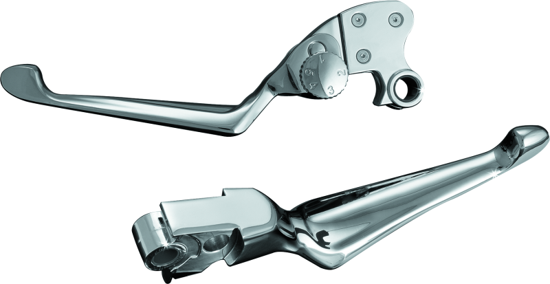 Kuryakyn 1080 Boss Blades With Adjustable Clutch 96-Up Cable Chrome - Photo - Primary