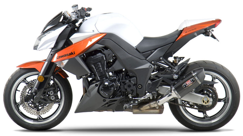 Yoshimura Exhaust Street R-77 Slip-ON SS-CF-CF Dual - 1412202 Kawasaki 1000 2010-2013