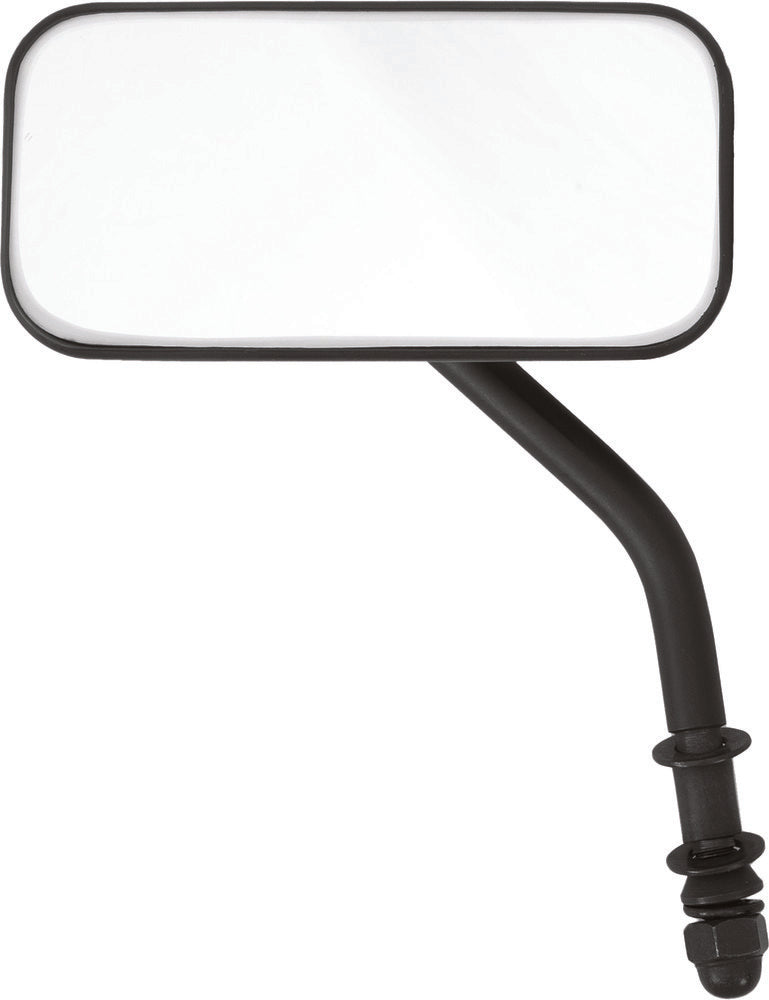 Harddrive 153086 Rectangular Mirror Chrome For Harley Motorcycles 1970-2018