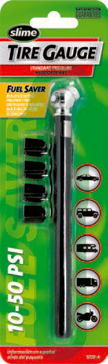 Slime 85-1011 1023-AT TIRE GAUGE 10-50 PSI