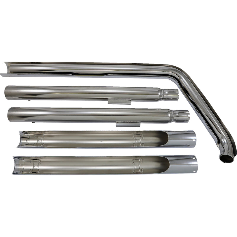 Cobra Bad Hombre Duals 2-Into-2 Exhaust System - 6987 For Harley Softail 1997-2006