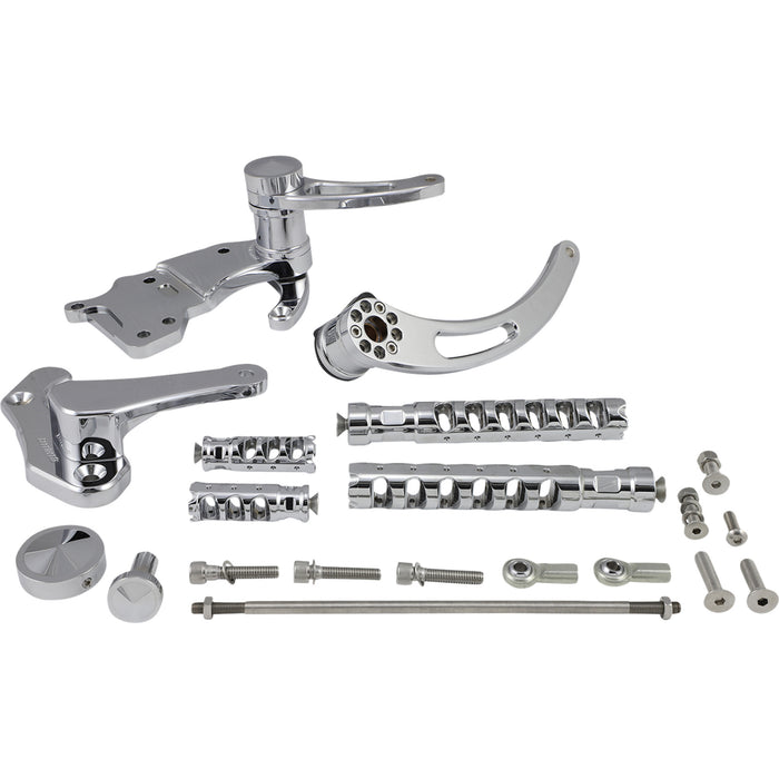 ACCUTRONIX 1622-0559 FC305-SSAKC Muzzle Brake Forward Controls Forward Control - Chrome - Slotted