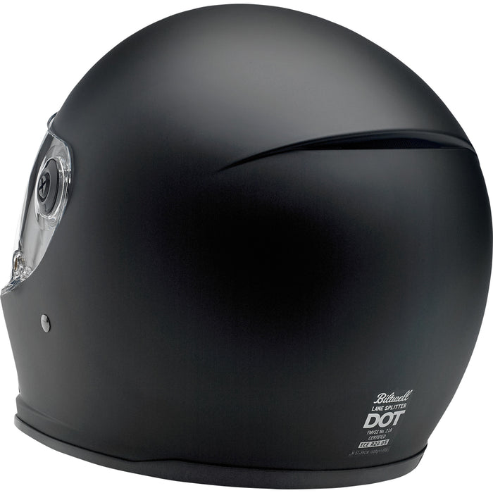 BILTWELL Lane Splitter Helmet Flat - Black