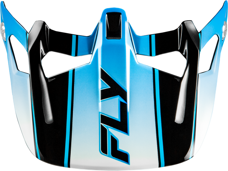 Fly Racing Werx-R Carbon Flow Visor Black Blue White