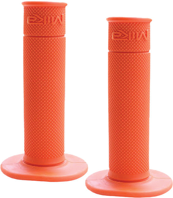 Mika Metals Grips 50/50 Waffle ORG - GRIPS-ORANGE For Husaberg Dirt Bikes 1989-2014 | Beta Dirt Bikes 2008-2019 | Sherco Dirt Bikes 2014-2018