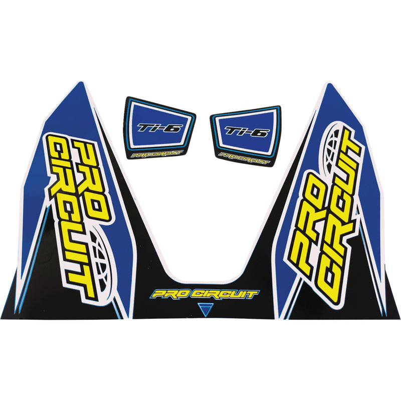PRO CIRCUIT 1860-2274 DC22TI6-DB Ti-6 Exhaust Decals Ti-6 Decal - Dark Blue