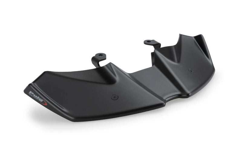 Puig Hi-Tech Parts Downforce Front Spoiler Matte Black TRI - 21594J Triumph Speed Triple 1200 / Street Triple 765 2021-2025