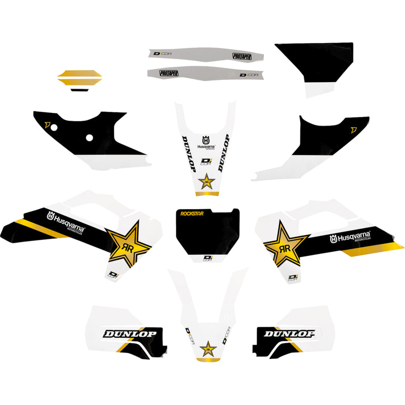 D'cor Visuals Graphic Kit - 20-70-405 Husqvarna Dirt Bikes 2025-2026