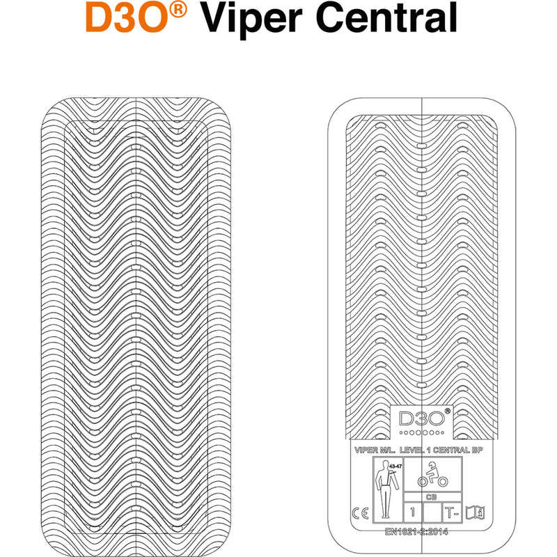 ICON D3O® Viper Central Back Impact Protector Guard