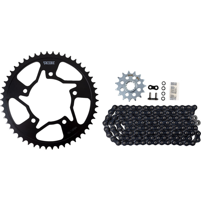 VORTEX 1230-1110 CK6321 HFRS 520 Steel Chain Kit Steel Chain Kit - Black - Yamaha - YZF-R6 - '99-'02