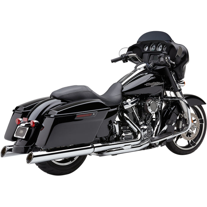 COBRA 1801-1214 6268 909 Uppercut Slip-On Mufflers - 909 Uppercut Mufflers for '95-'16 FL - Chrome