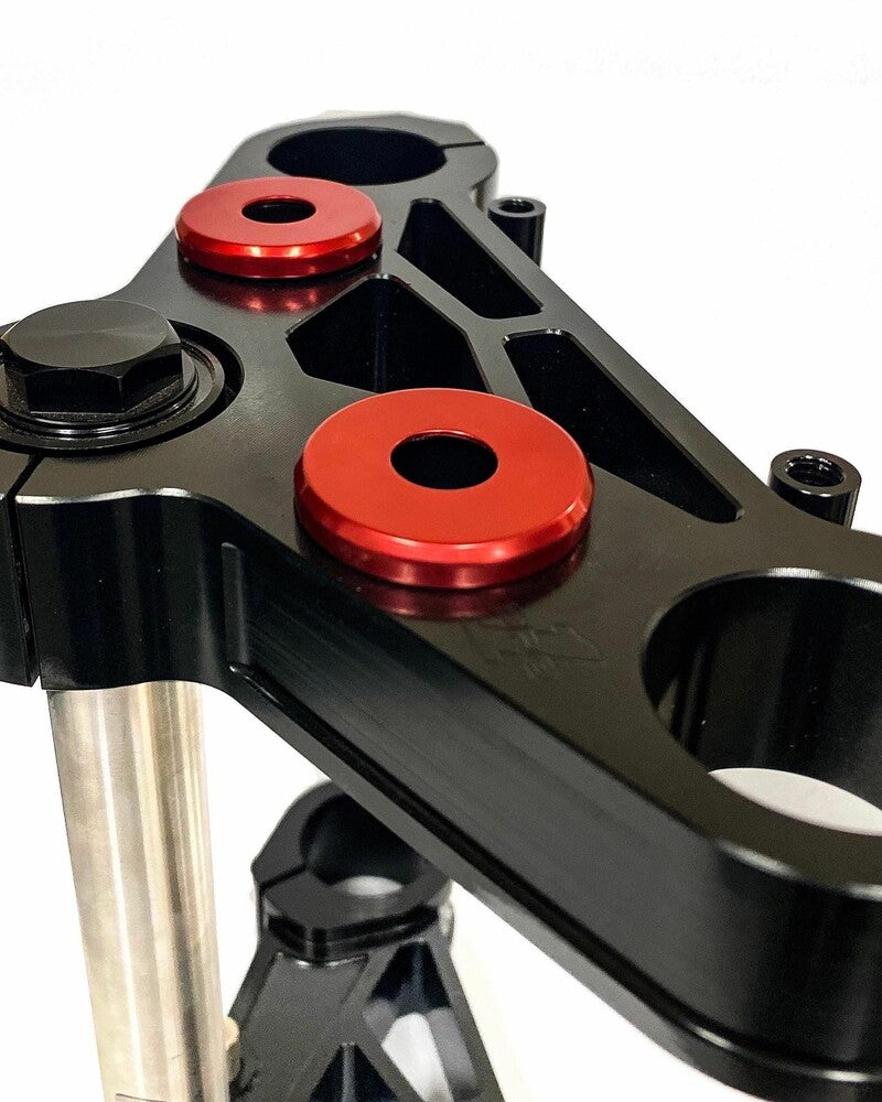 Pro One 812-52402 103070R HANDLEBAR RISER DAMPER KIT POLYURETHANE BUSHING RED ANODI