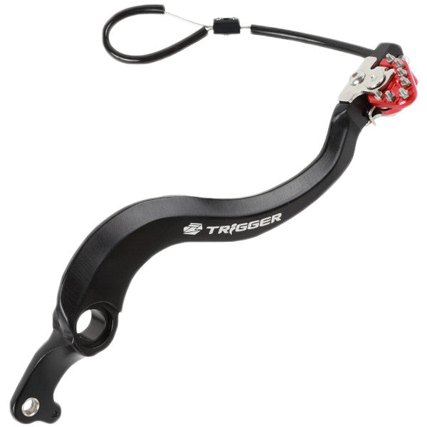 Zeta Trigger Brake Pedal RED - ZE90-7012 Honda CRF250R / CRF450R / CRF450RX / CRF250RX 2004-2026
