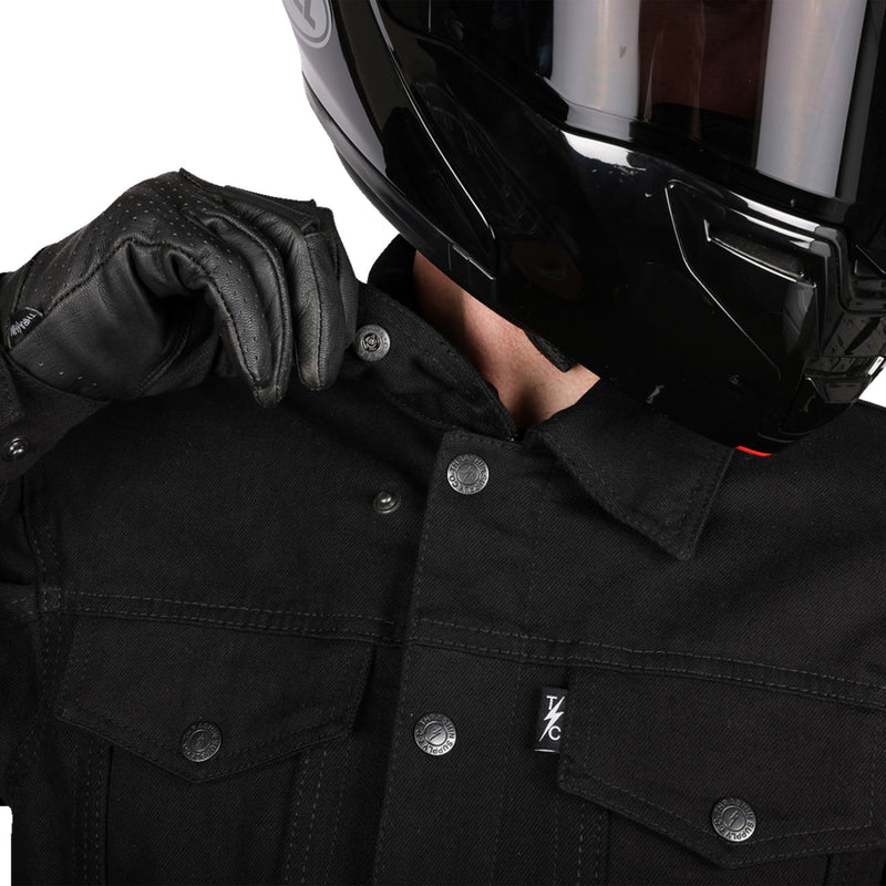 THRASHIN SUPPLY CO. Highway v2 Denim Riding Jacket Black