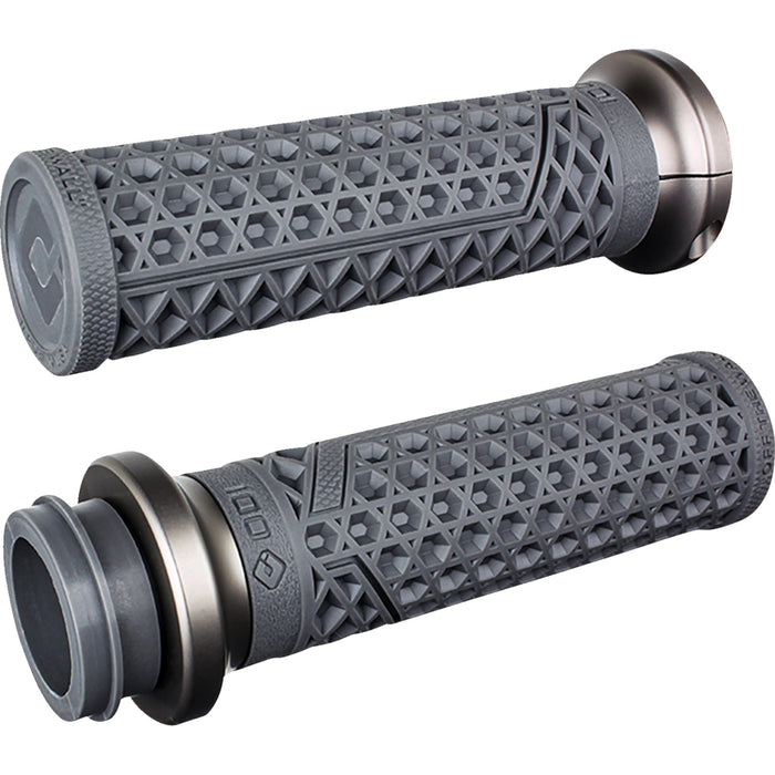 ODI 0630-3045 V31VHTWH-H Vans Harley Davidson Grips - TBW - Graphite/Gunmetal