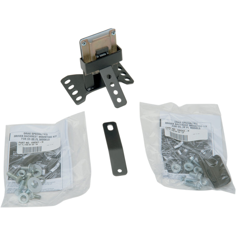Drag Specialties EZ Glide Backrest Mount - 0822-0163 For Harley Touring 1999-2020