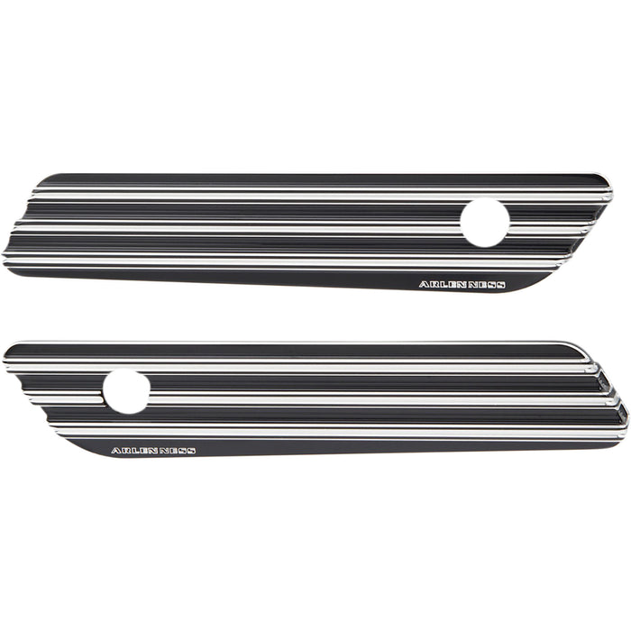 ARLEN NESS 3501-1214 03-608 Ness-Tech® Saddlebag 10-Gauge Hinge Covers - Black - '14-'24