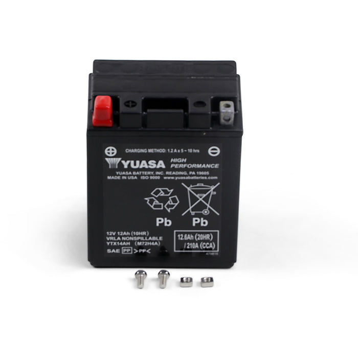 YUASA 2113-0758 YUAM72H4A AGM Maintenance-Free Battery AGM Battery - YTX14AH