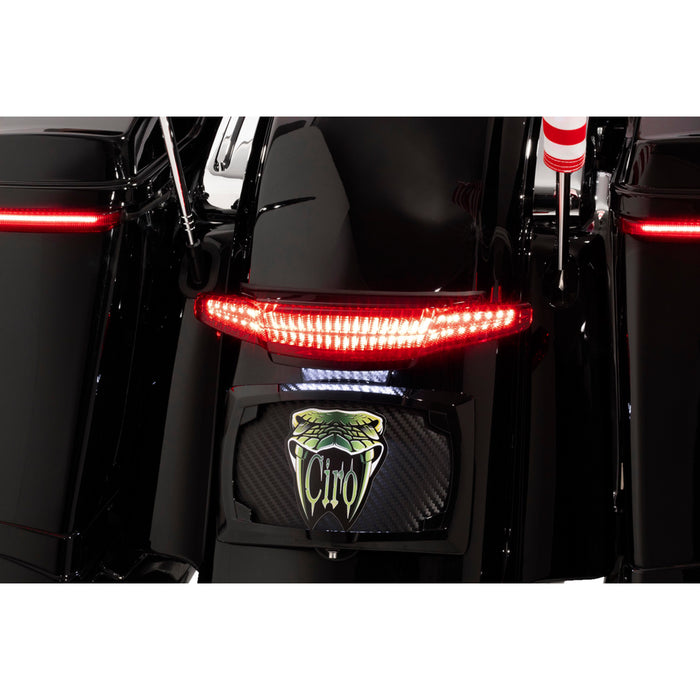 CIRO 2010-1428 40074 Latitude Taillight and License Plate Mount - Taillight/Licesnse Plate Mount - Black