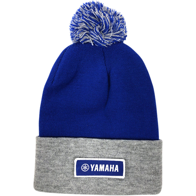 FACTORY EFFEX 2501-3264 23-86202 Beanie — , Royal Blue/Gray Yamaha Pom Beanie - Royal/Gray