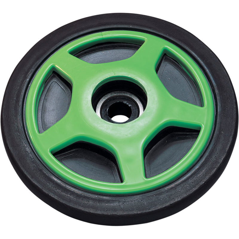 PARTS UNLIMITED 04-200-10 Idler Wheel with insert/bearing 6205-2rs - green - group 6 - 6.38" od x 0.75" id