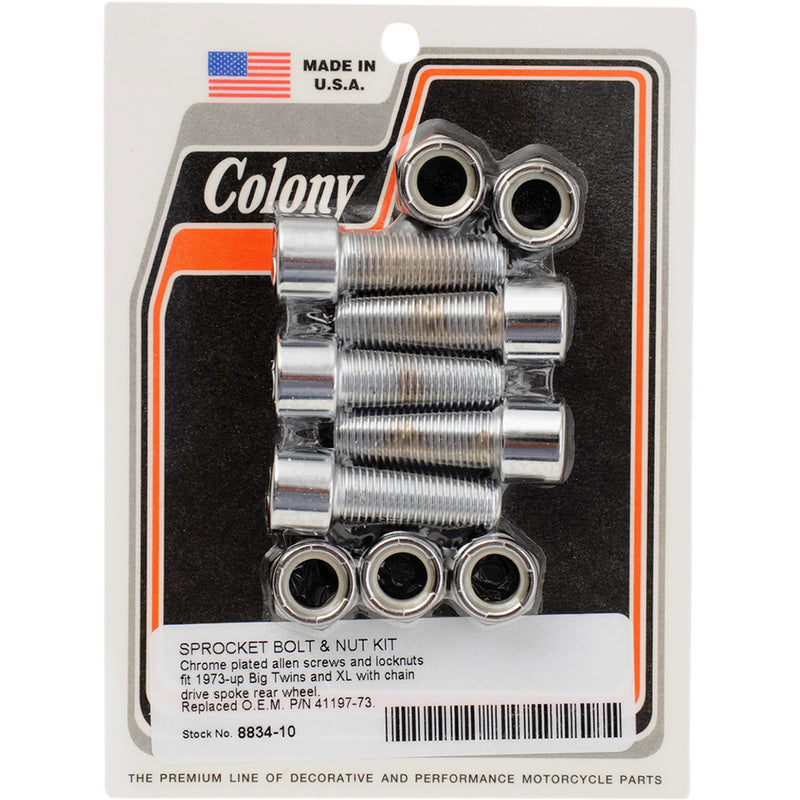 Colony Mounting Hardware - 8834-10 For Harley Motorcycles 1973-1992
