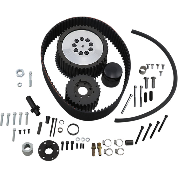 BELT DRIVES LTD. DS360190 TF-1000 Monster Top Fuel Belt Drive Kit with Clutch Monster Belt Drive with Side Guard - 3/8"