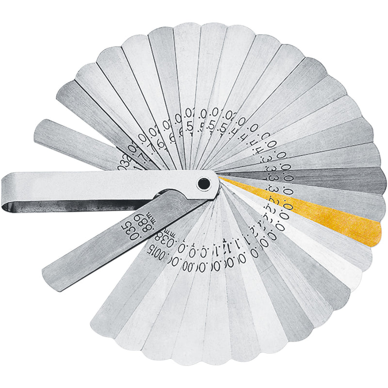 LANG TOOLS 3801-0247 36A Blade Feeler Gauges Feeler Gauge - Ignition/General - 32 Blade - Set