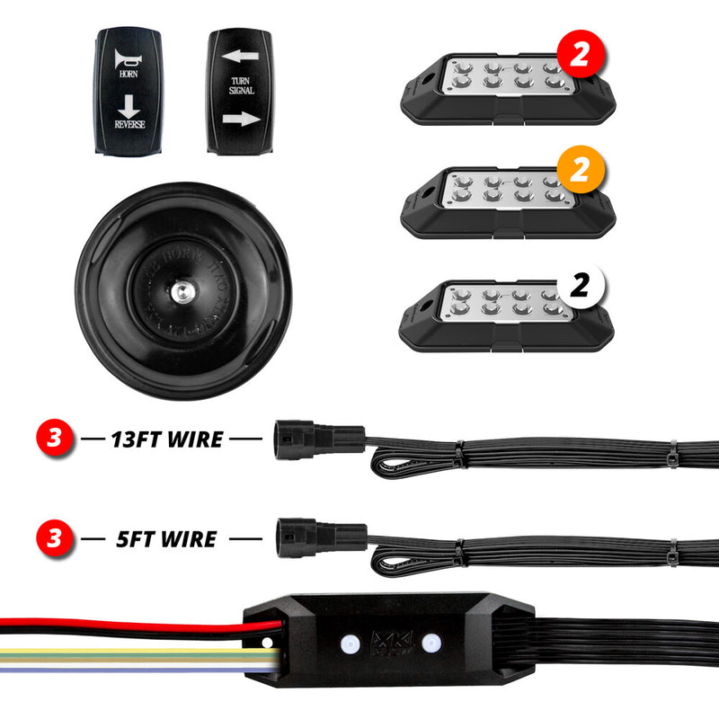 Xk Glow 653-0056 XK-DT-STA STANDARD PLUG-AND-PLAY TURN SIGNAL KIT