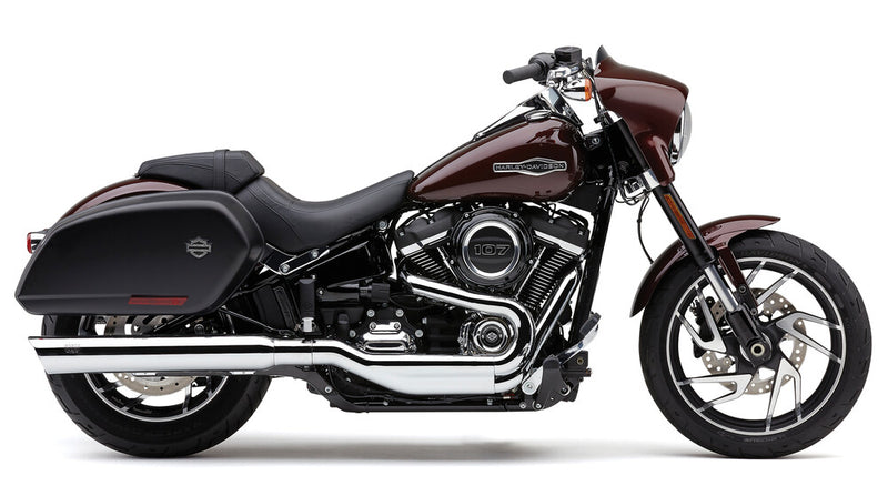Cobra 909-Twins 4" Slip-ONS Chrome Flsb - 6520 For Harley Softail Sport Glide 2018-2021