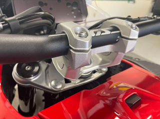 Helibars 281-0529 HR05192 HANDLEBAR RISERS TOUR SILVER BMW