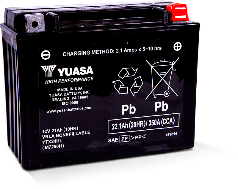 Yuasa Battery YUAM7250H Yuasa YTX24HL Maintenance Free AGM 12-Volt Battery - User 1