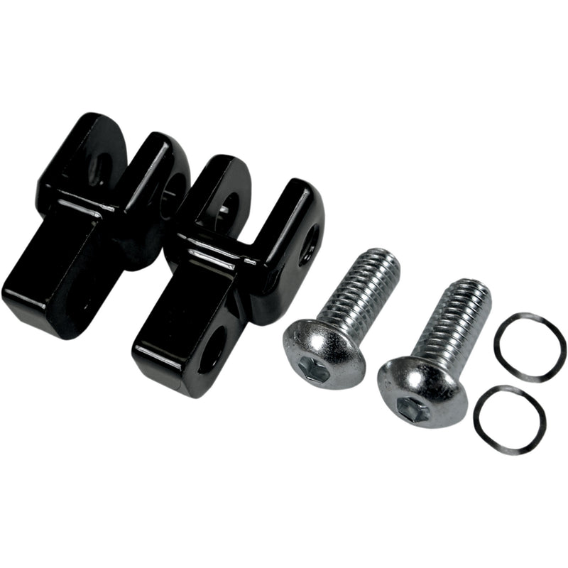 LA CHOPPERS 1620-1133 LA-7202-00B Footpeg Relocation Clevis - Footpeg Relocator - Black