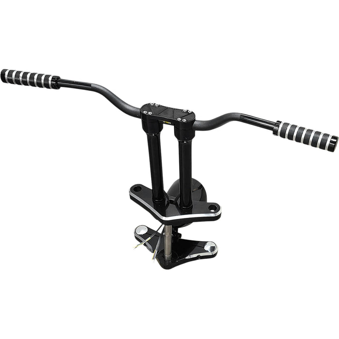 ACCUTRONIX 0602-1193 HR2212-B Bandit Risers Risers - Threaded - 12" - Black