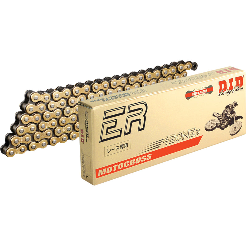 DID 1221-0022 420NZ3G120RB 420 NZ3 Series Drive Chain 420 NZ3 - High-Performance Motorcycle Chain - 120 Links - Gold