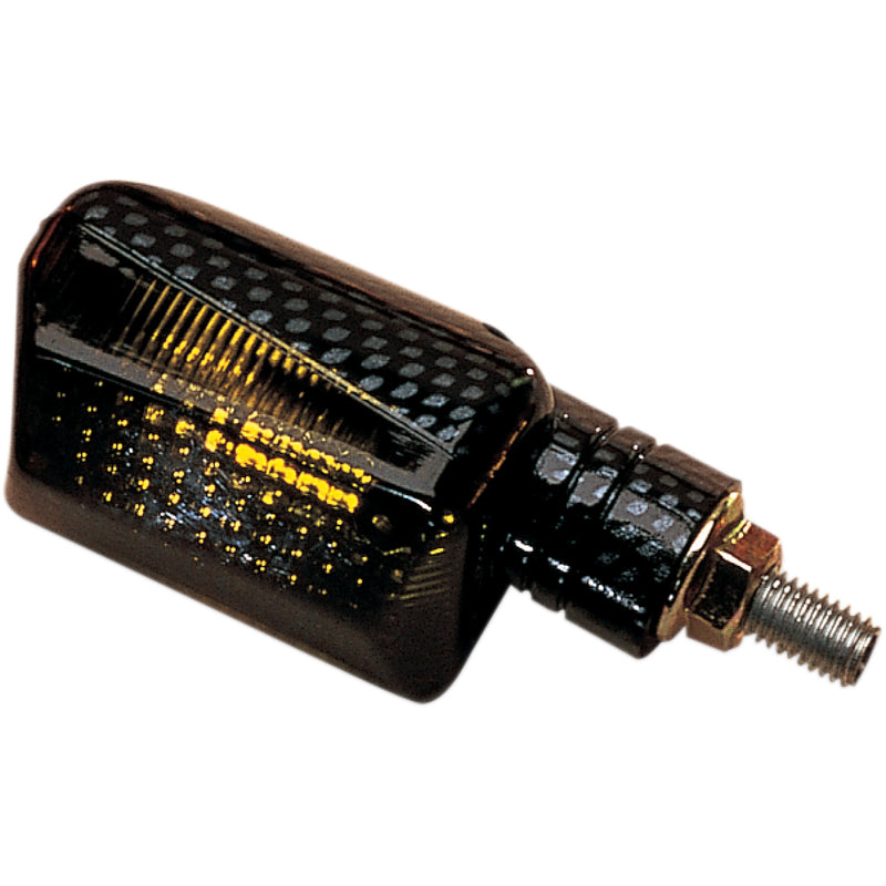 K&S TECHNOLOGIES 25-8108 25-8108 Universal Mini-Stalk Turn Signals — Marker Light DOT Marker Light - Ministalk - Black Smoke