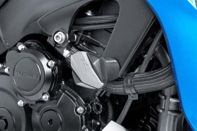 Puig Hi-Tech Parts Frame Slider R12 END Grey Replacement Part - 6378U For Ducati Motorcycles 2002-2020 | Honda Motorcycles 1997-2020