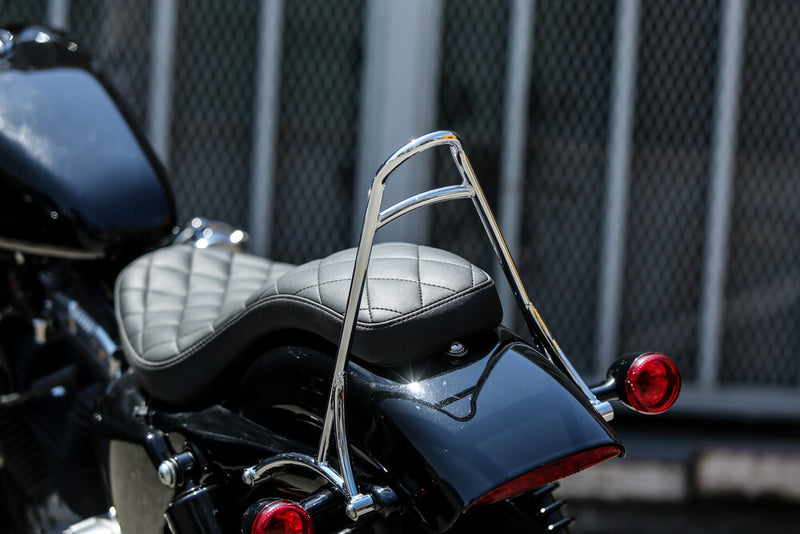 Burly Brand Short Sissy Bar Chrome XL - B13-1500C For Harley Sportster 2004-2022 | Yamaha 700 WaveRunner 2004