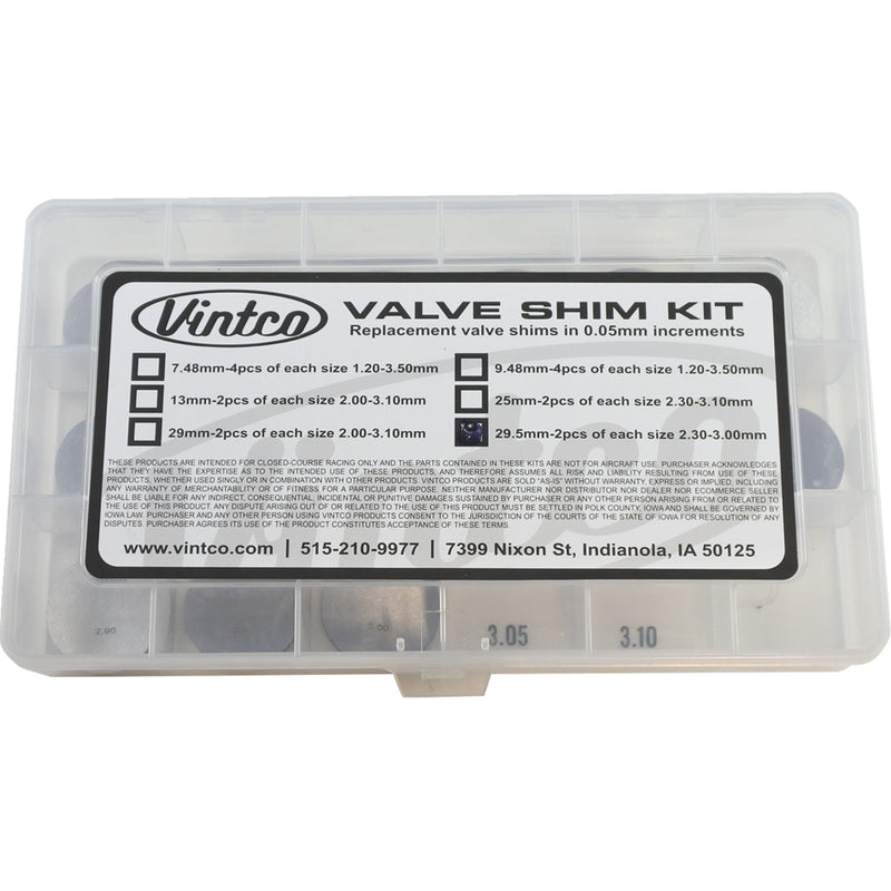 VINTCO 0925-1488 29.5SHIMKIT Shim Kit 29.50 mm - 2.00 mm-3.00 mm