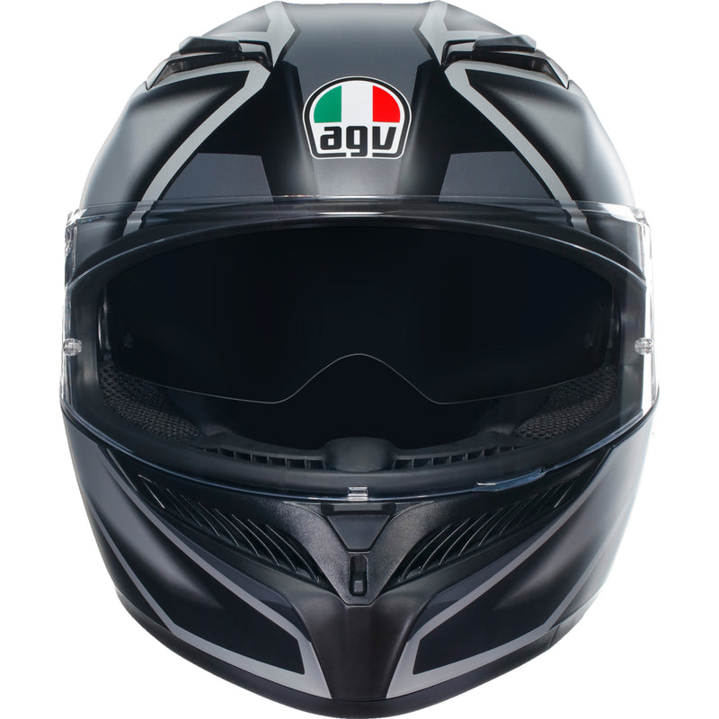 AGV 0101-15489 2118381004008M K3 Compound Helmet K3 Helmet - Compound - Matte Black/Gray - Medium