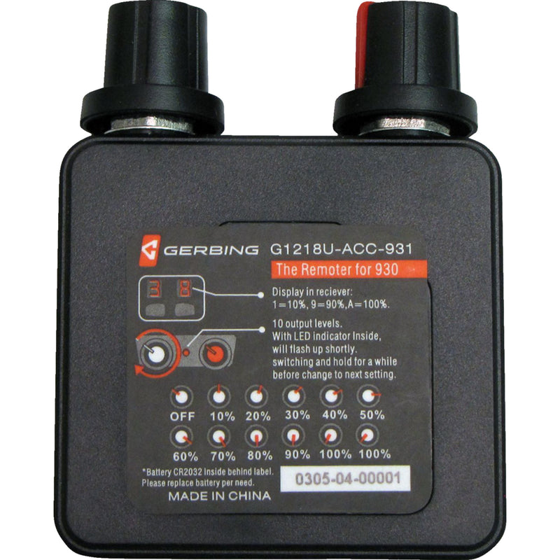 GERBING HEATED CLOTHING 2130-0390 G1218U-ACC-931-001-1 Wireless Temp Controller Remote Dual Wireless Temp Controller - 12 V - Remote