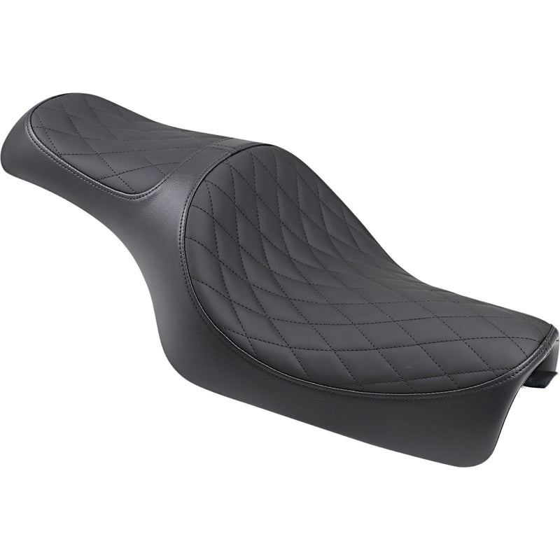 Drag Specialties Caballero 2-Up Vinyl Seat Caballero Seat Diamond Stitch XL - 0804-0669 For Harley Sportster 2004-2022