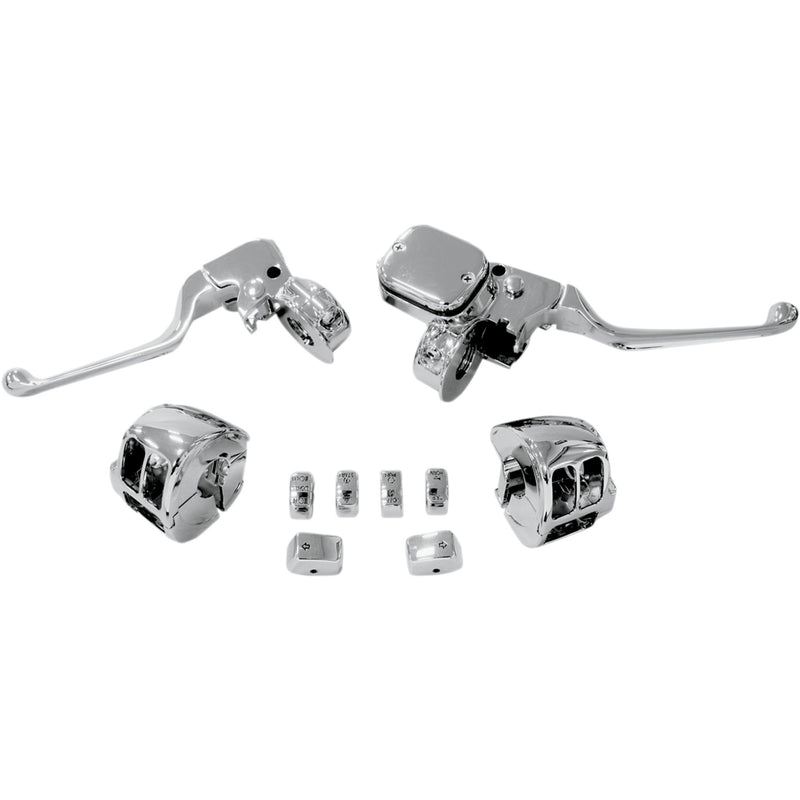Drag Specialties Handlebar Control Kit With Mechanical Clutch For Harley Motorcycles 2011-2017