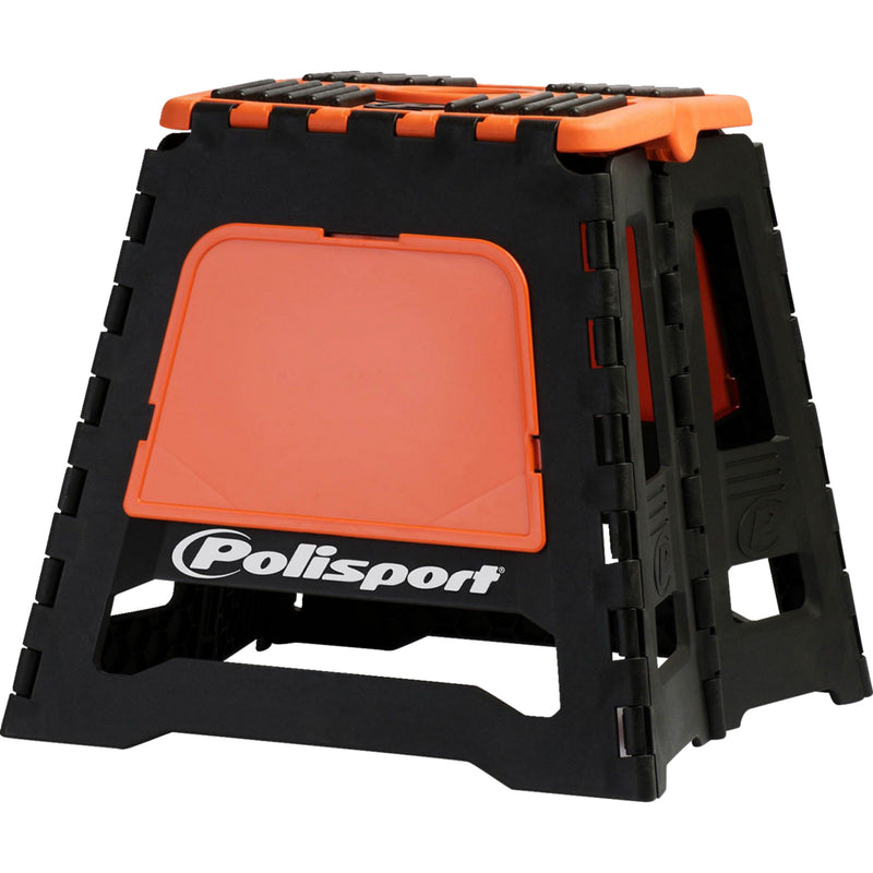 POLISPORT 4101-0565 8981500002 Folding MX Bike Stand Bike Stand - MX - Folding - Black/Orange