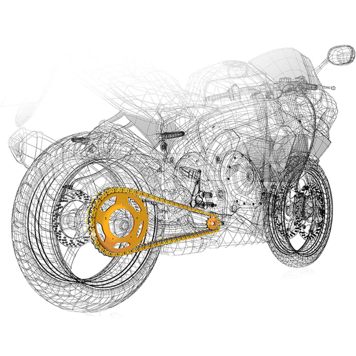 REGINA 1230-1125 137ZRT/122KHO034 Chain and Sprocket Kit honda - vt 750 spirit - '01-'07