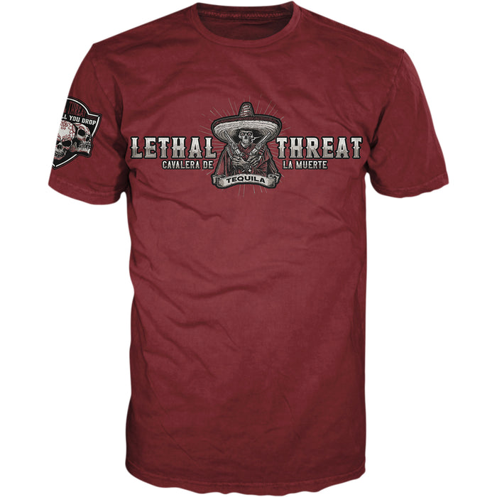 LETHAL THREAT 3030-20275 VV40161XXL Vintage Velocity Bandido Tequila T-Shirt burgundy - 2xl