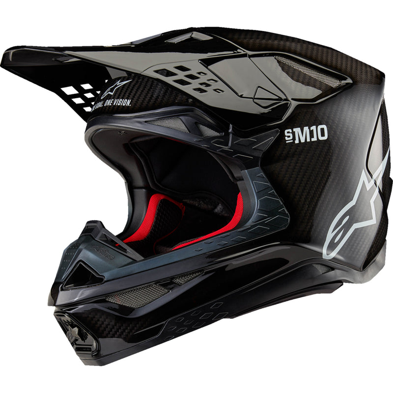 ALPINESTARS Supertech M10 Solid MIPS® Helmet - Gloss Black Carbon