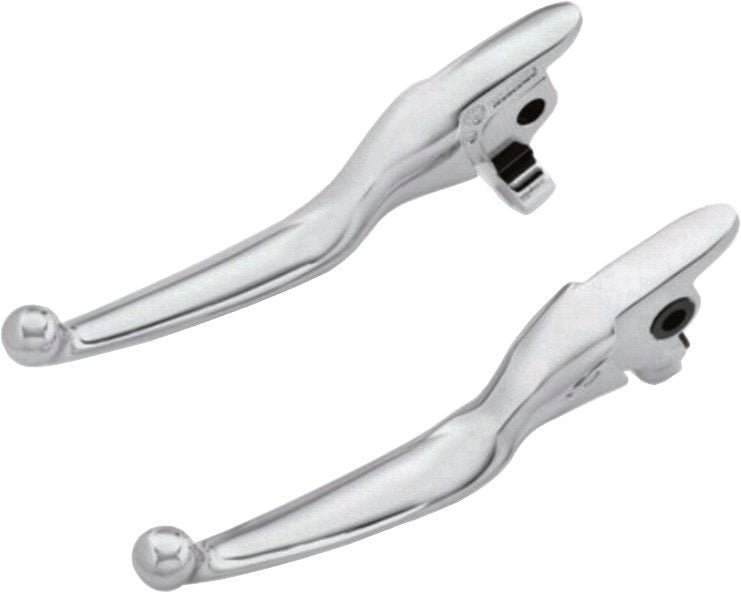 Harddrive Smooth Lever SET Chrome FLH FLT Hydro Clutch - 053804 For Harley Touring 2014-2016